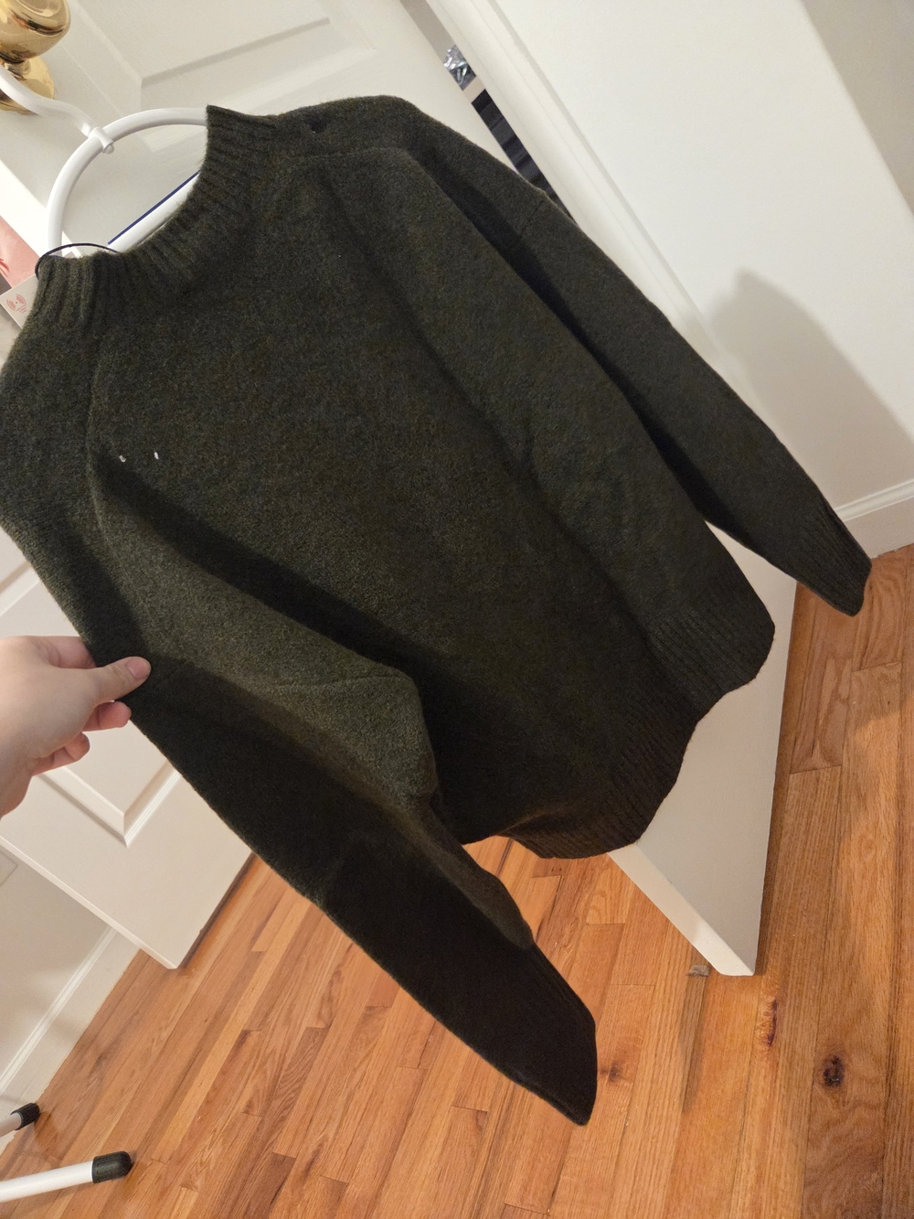 Zara Olive Green Turtleneck Sweater